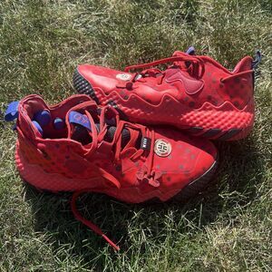 ADIDAS Harden Vol. 6 Men's Size 10.5 Red Monogram Las Vegas Basketball HQ3884